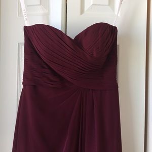 Azazie dress in Cabernet